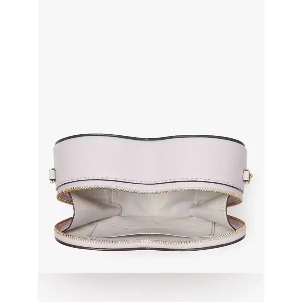 kate spade Heart Mini Crossbody in  Lilac with Pearl Studs